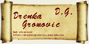 Drenka Gromović vizit kartica